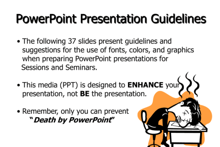 Follow a simple powerpoint rule to create engaging presentations