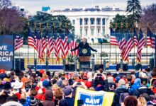 Trump regrets not marching to capitol on jan 6 blames pelosi for violence