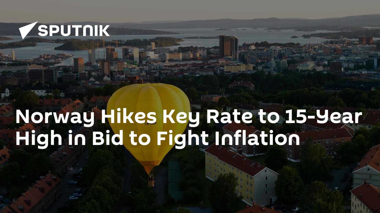 Norway holds its benchmark interest rate at 16 year high of 4 5