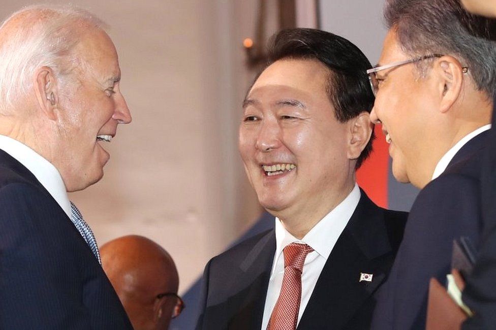 In south korea biden moves to shore up alliance