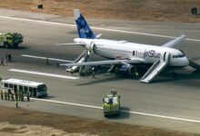 Jetblue flight makes rapid emergency landing in kansas over smoke alert in intense few minutes that left travelers in tears