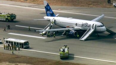 Jetblue flight makes rapid emergency landing in kansas over smoke alert in intense few minutes that left travelers in tears