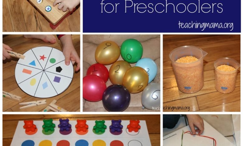 20 preschool math games and activities to start them off right