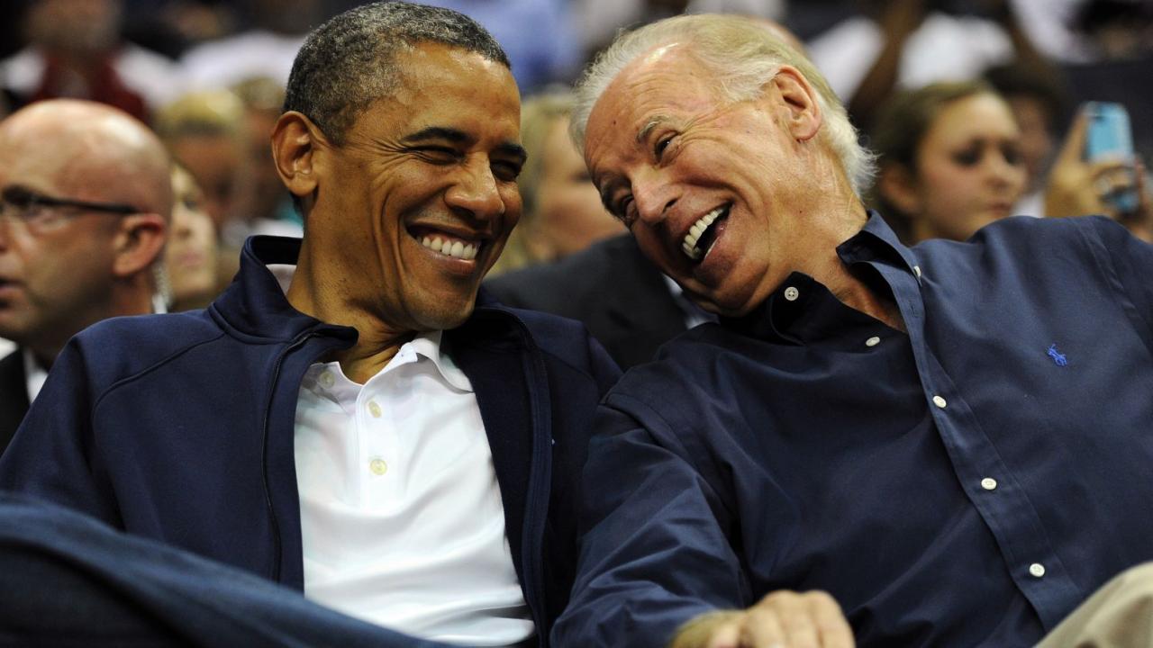 Biden jacket barack obama campaigning joe story popsugar With a few jokes biden and obama revisit the good old days