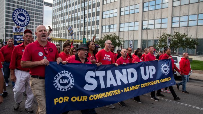 Uaw warns of potential strikes at ford stellantis a year after unprecedented work stoppages