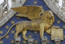 Is venices famed winged lion statue actually chinese