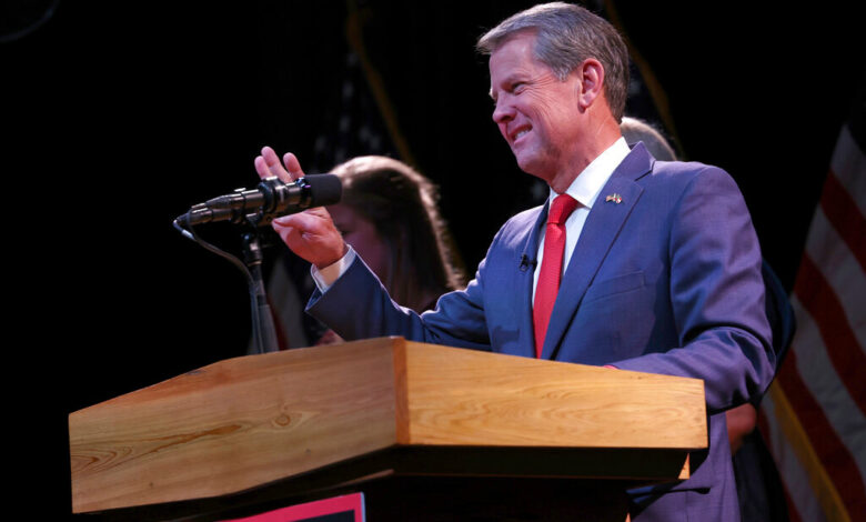 Georgias brian kemp appears on track to hand trump his highest profile endorsement loss