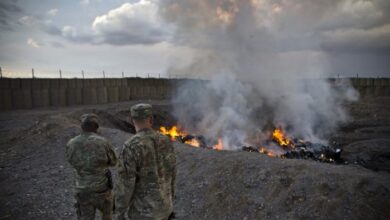 What are burn pits and how did they harm u s troops