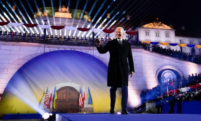 Biden tells poland your freedom is ours