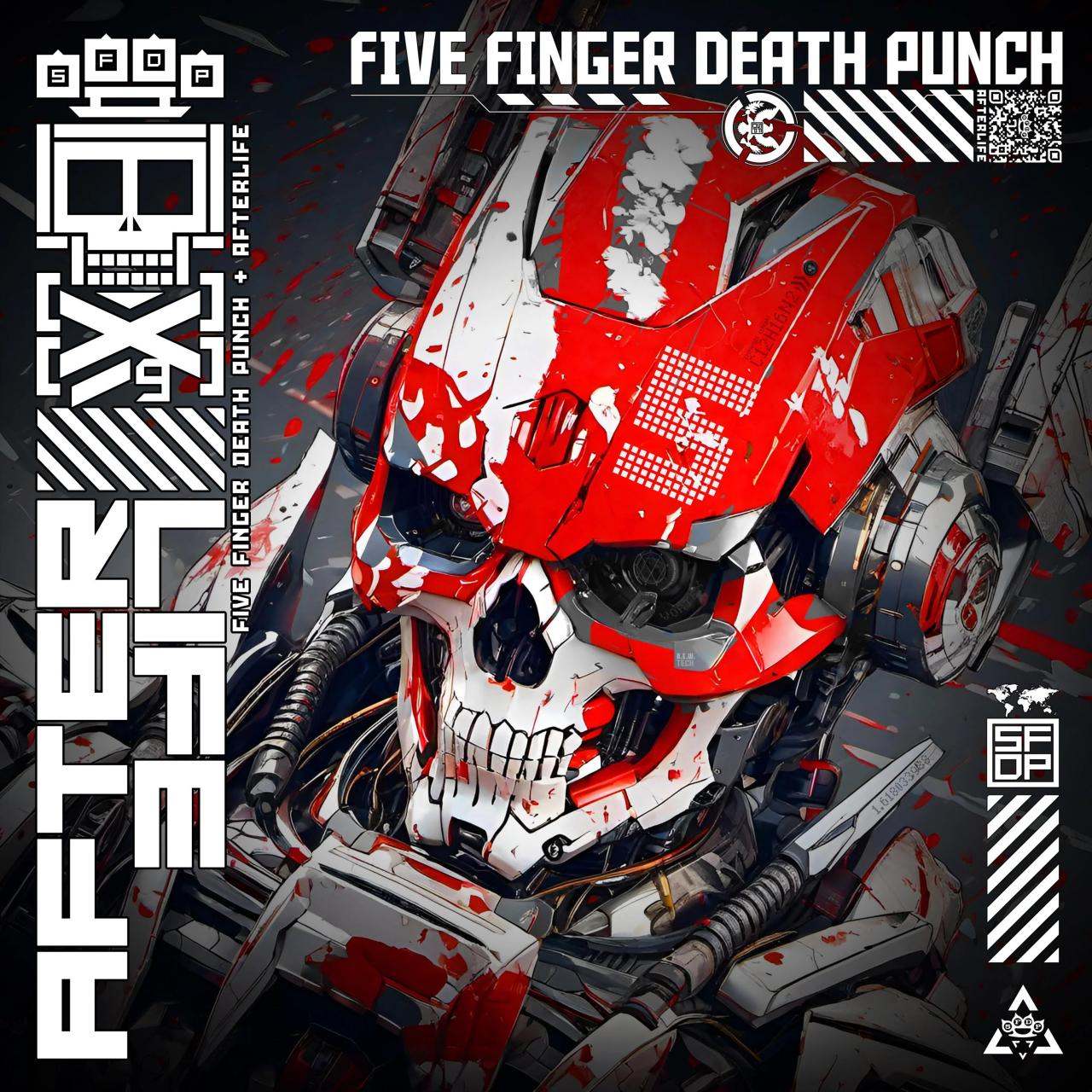 Win a five finger death punch afterlife autographed vinyl drum head