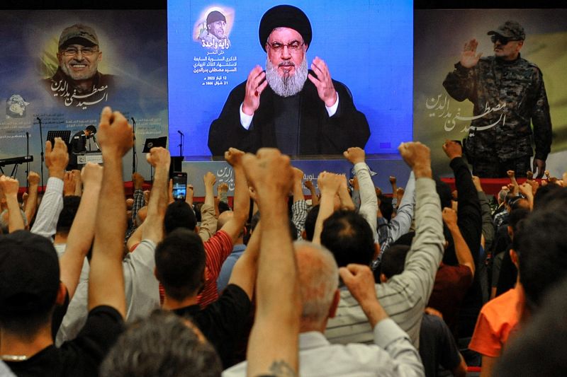 Hassan nasrallah hezbollah sayed leader strike vows efe epa giving worsen wider conflict fears attacked again