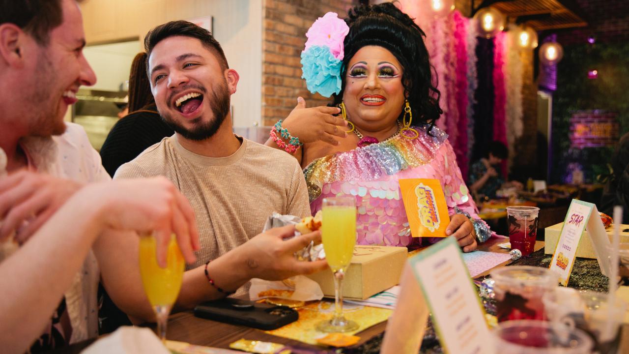 At taco bell the drag brunch goes corporate