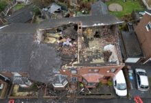 Tornado strikes aldershot in hampshire bringing down trees damaging buildings