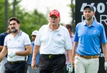 Trump faces 9 11 families fury over his slobbering support of saudi backed golf tour