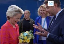 Von der leyen arrives in kyiv promising ukraine electricity funds