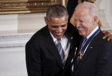 With a few jokes biden and obama revisit the good old days