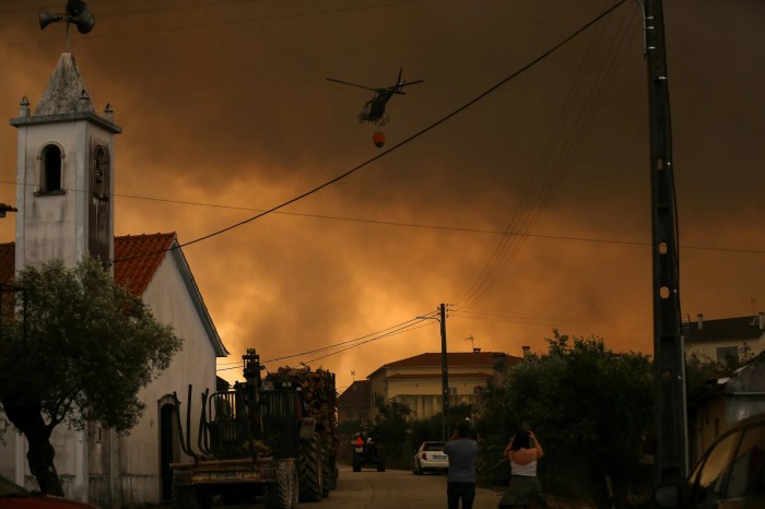 Portugal asks eu for assistance as wildfire reaches residential area