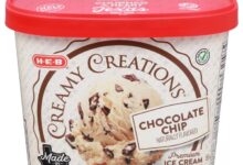 H e b issues recall for h e b creamy creations light mint chocolate chip ice cream due to mislabeling