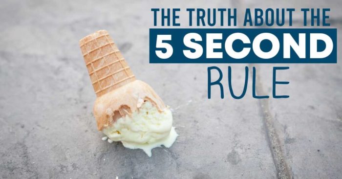 Is the 5 second rule real