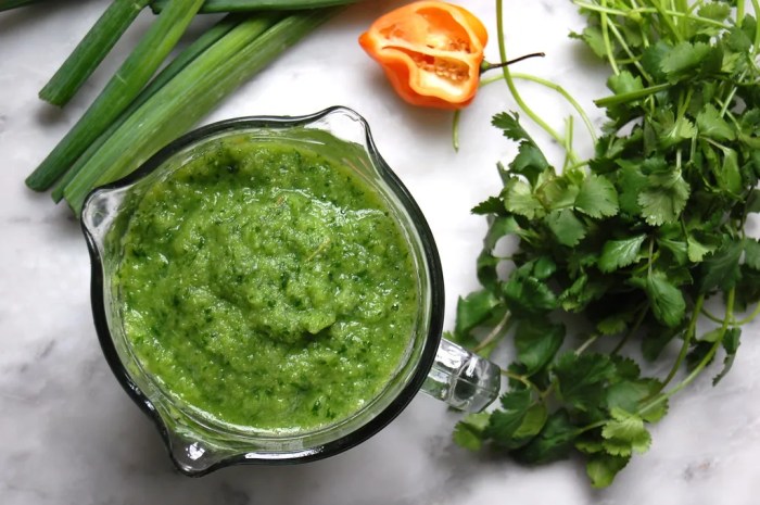 Turn your bounty of herbs into trinidadian green seasoning