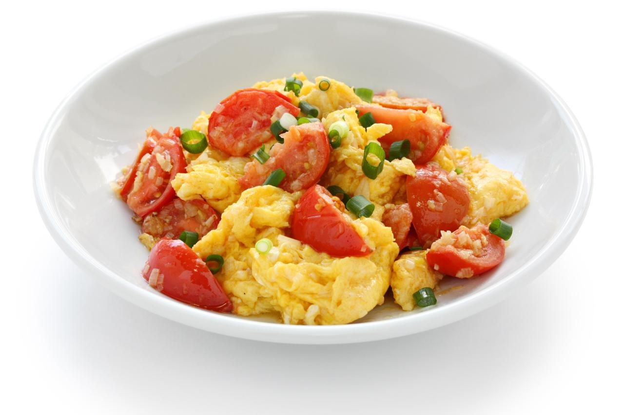 Tomato egg stir fry is light easy and perfect for summer nights