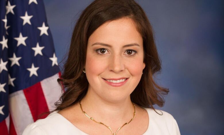 Elise stefanik reinvented in trumps image embodies a changed g o p