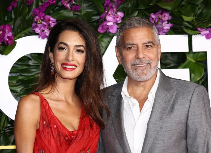 Amal clooney hard launched bombshell blonde highlights at the venice film festival