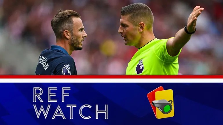 Ref watch dermot gallagher assesses premier league incidents at tottenham bournemouth and fulham