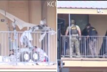 Suspect in texas standoff tries to shoot police robot but it outsmarts him runs him over