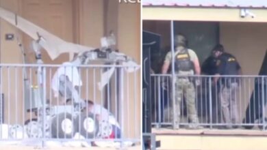 Suspect in texas standoff tries to shoot police robot but it outsmarts him runs him over