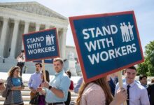 N l r b counsel calls for a ban on mandatory anti union meetings