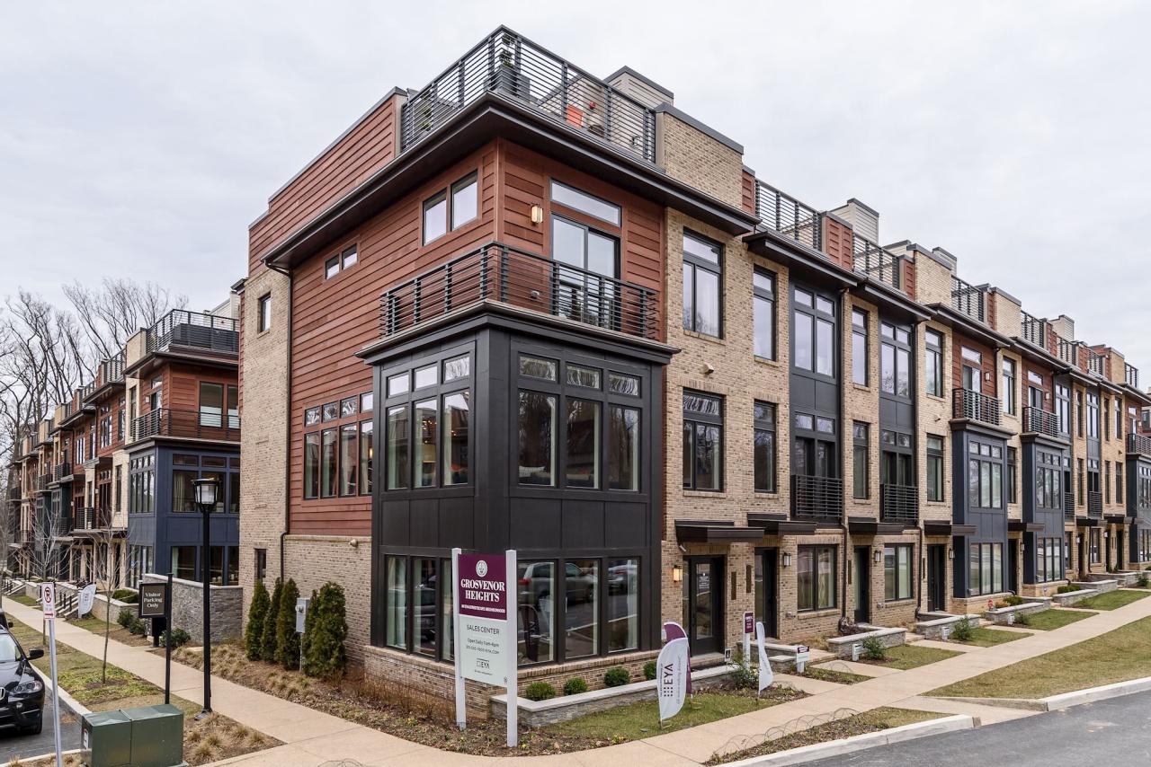 Townhouse development in md has much to offer off and on site