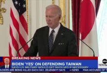 Biden says u s would intervene militarily if china invades taiwan