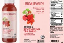 Urban remedy recalls urban remedy organic revitalizing tea tonic strawberry hibiscus rose due to possible hepatitis a contamination