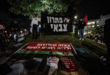 Relatives and supporters rally for release of hostages in tel aviv