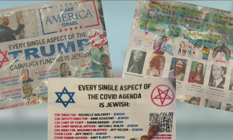 Antisemitic flyers distributed in dozens of u s cities in recent months