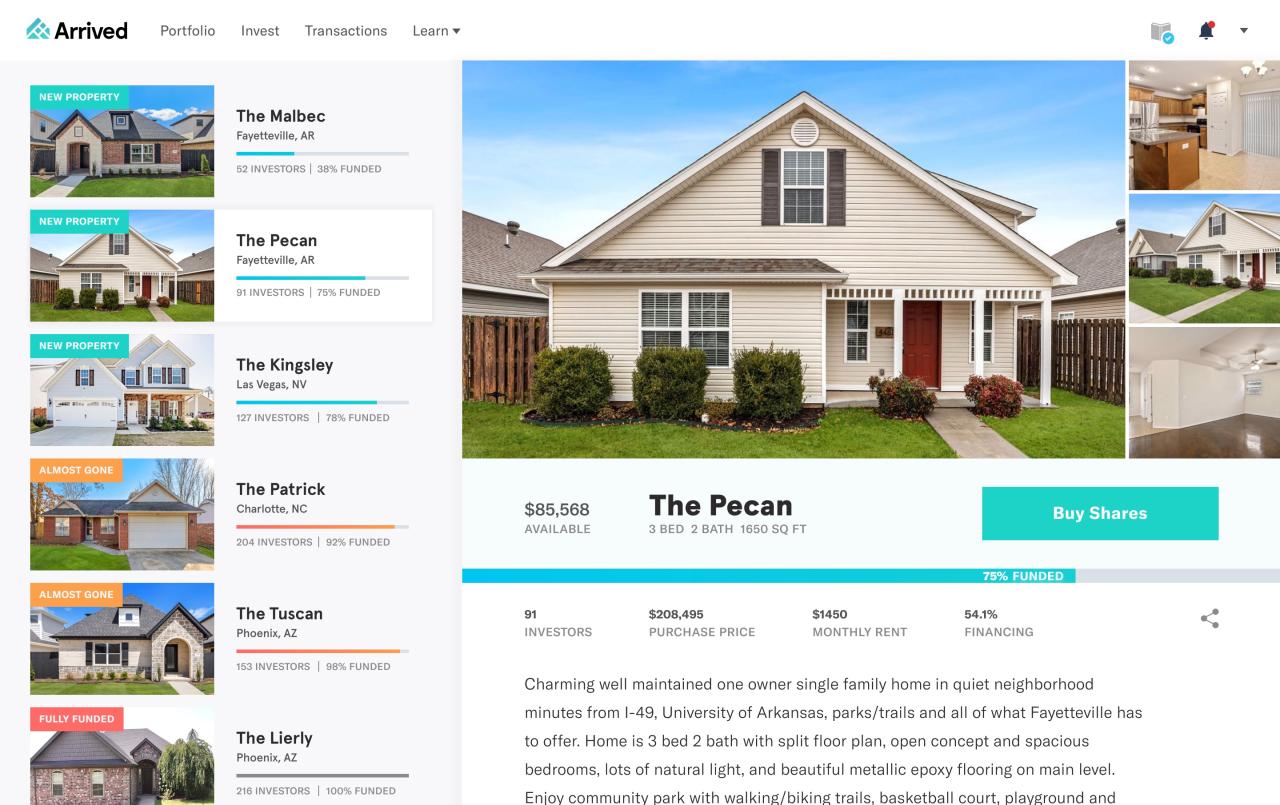 Rental property investment startup arrived homes raises 25m to fund further expansion