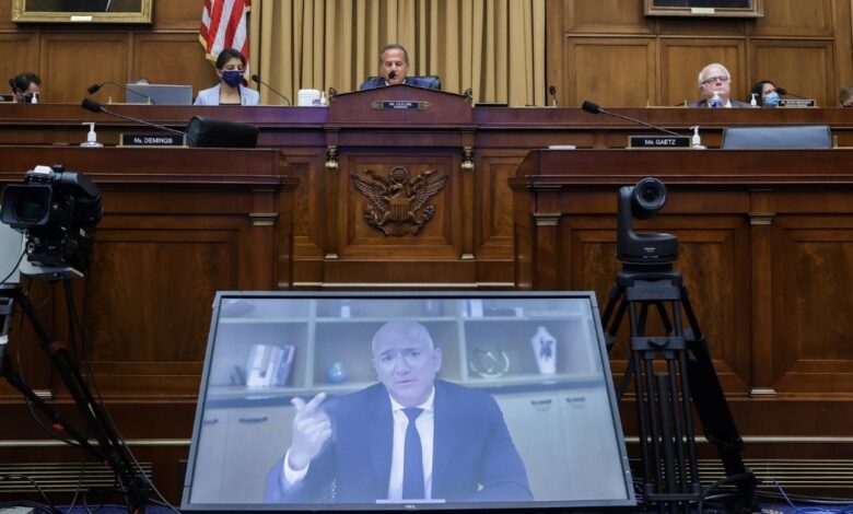 A house panel calls for a criminal investigation into amazon