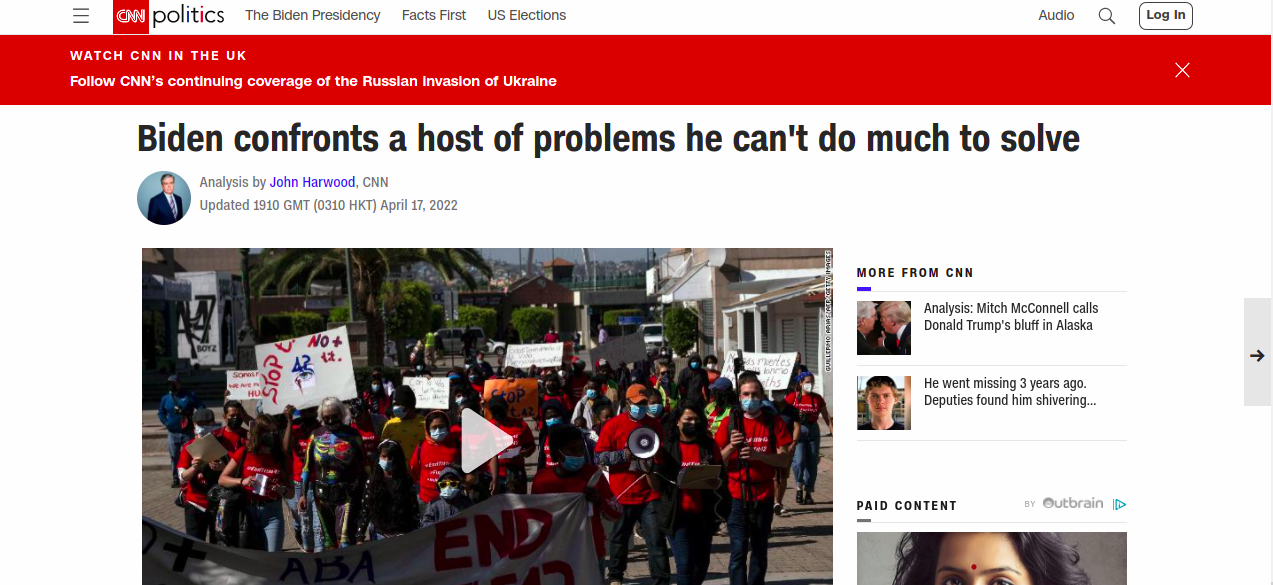 Biden confronts a host of problems he cant do much to solve cnn politics