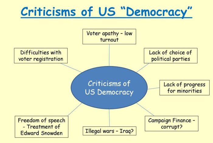 Criticisms of the us