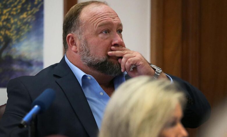 Alex jones damages trial begins over his false claims sandy hook shooting was a hoax