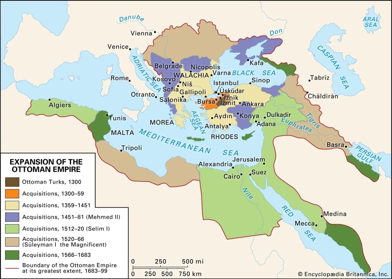 The rise and decline of the ottoman empire