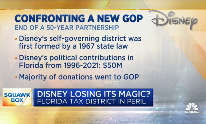 Florida taxpayers could face a 1 billion disney debt bomb if its special district status is revoked