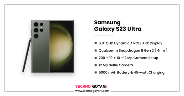 Samsung galaxy s23 ultra leaked camera specs hint at major upgrade