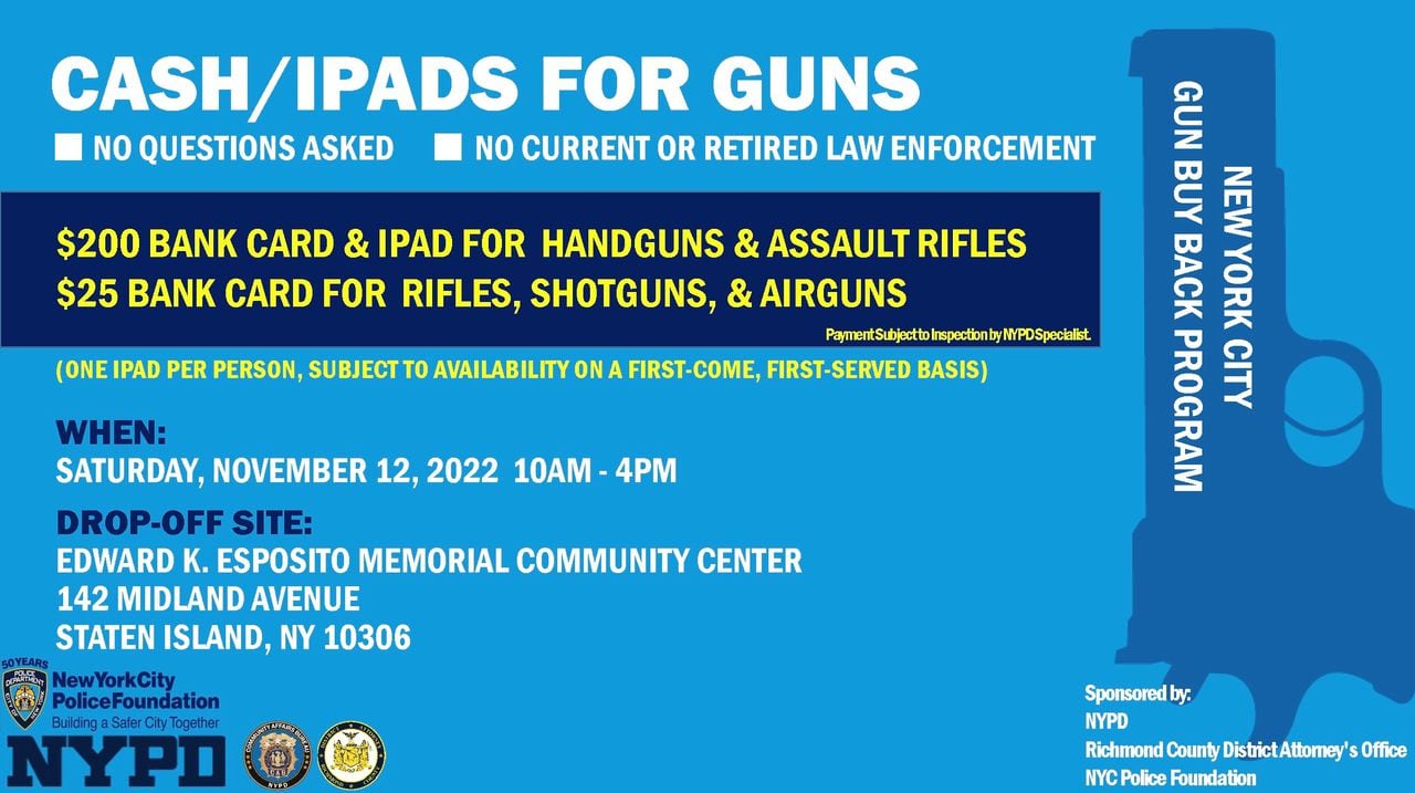 Juniors restaurant partners with nypd for gun buyback initiative