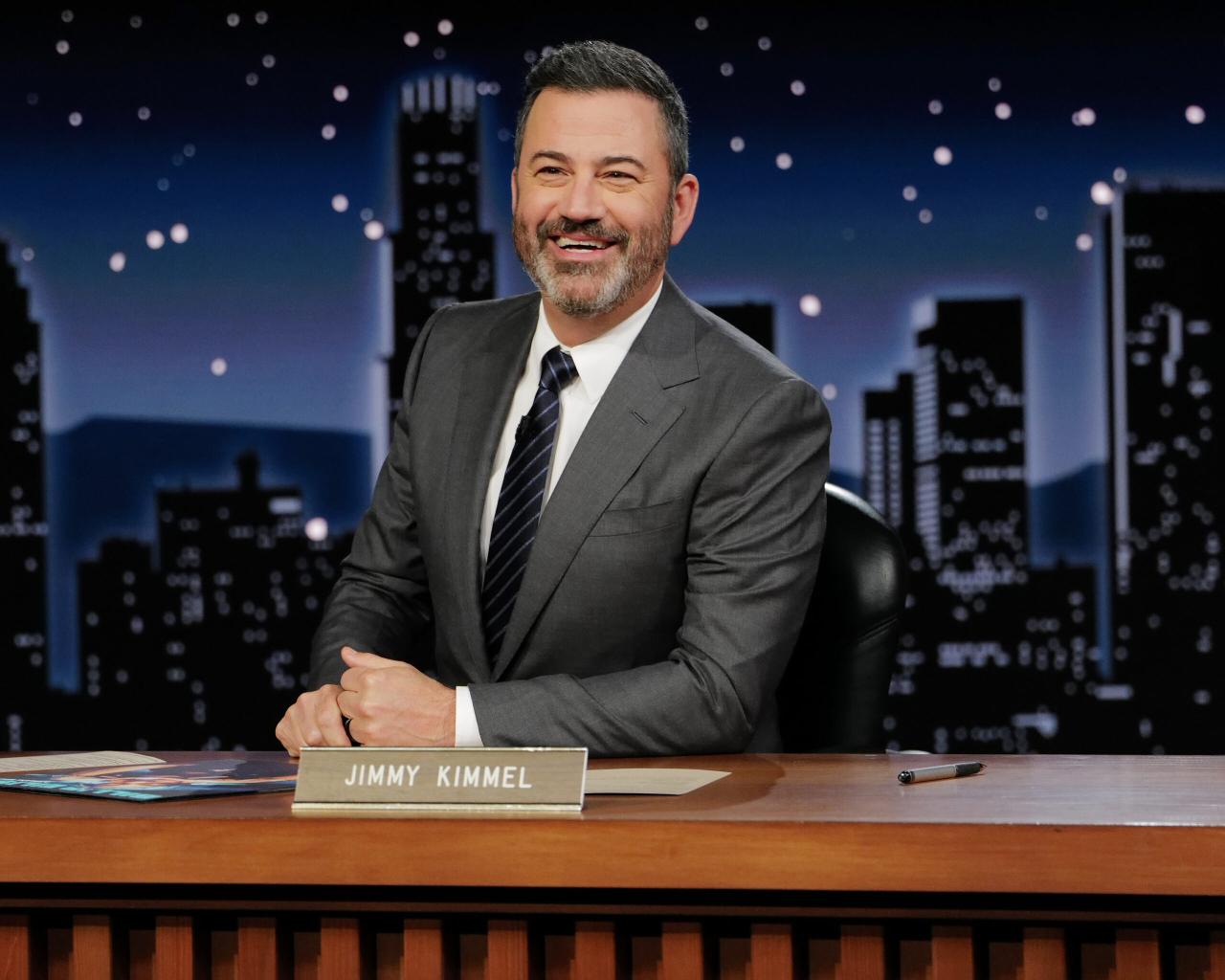 Kimmel jimmy nbc during surprise teases delicious hollywood interview