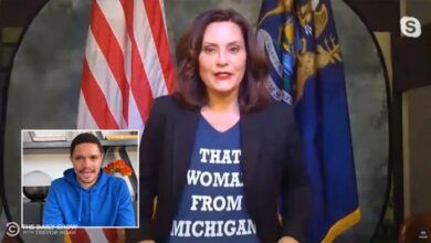 Gretchen whitmer calls trump deranged for saying women wont need to think about abortion if he wins