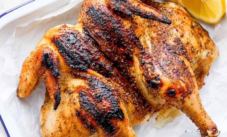 Forget chicken pieces grill a butterflied chicken instead