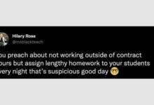 Does homework send the wrong message about work life boundaries