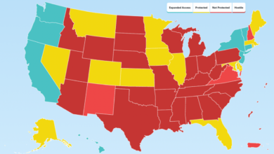 States abortion hostile guttmacher rights infographic